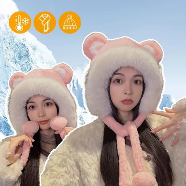 Шапка с ушками