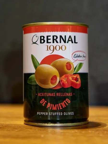 Оливки фаршированные перцем, 292 г (120 г)