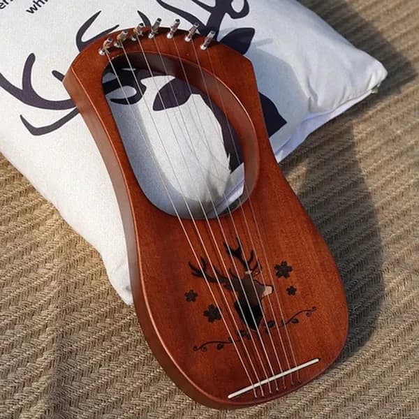 Струнный инструмент Лира-арфа, 7 струн, Mahogany