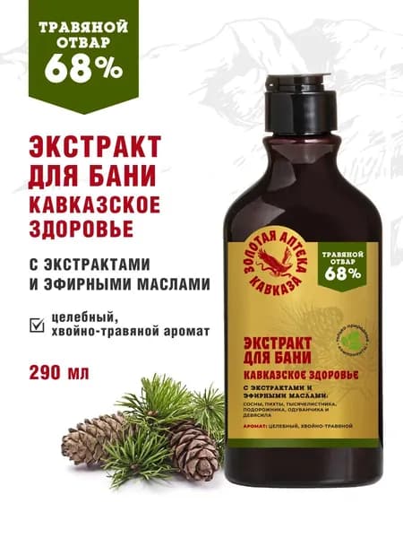 Экстракт для бани Кавказское здоровье, 290 мл
