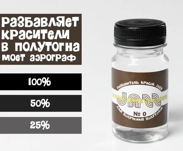 Разбавитель красок "JAZZ" №0 (100мл.)