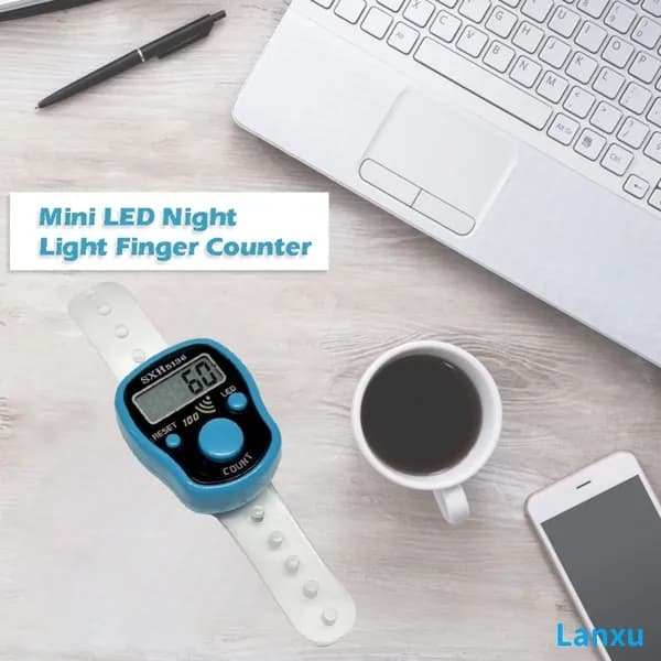 Электронный счётчик для молитвы с LED-подсветкой и звуковым оповещением каждые 100 циклов