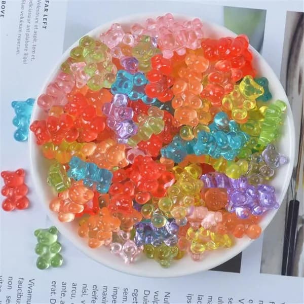 Декоративные слайм-мишки (12 шт.), Многоцветный