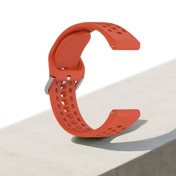 Силиконовый ремешок для часов Amazfit Bip Max и BiP6, 22 мм, красный, с быстросъёмным креплением