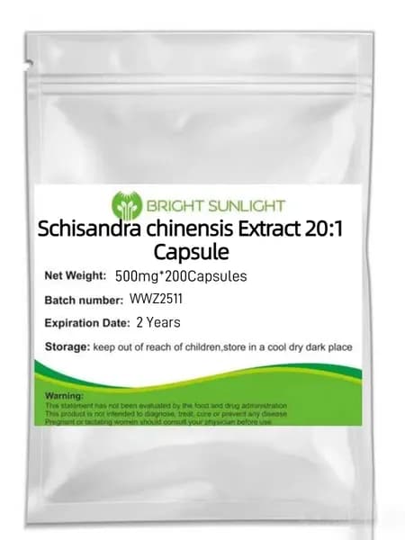 Экстракт лимонника китайского 20: 1 капсула , 500 мг*200 л.Schisandra chinensis Extract 20:1