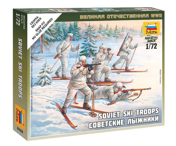 Советские лыжники. Масштаб 1:72