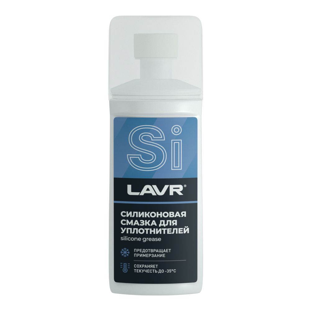 LAVR Смазка силиконовая для уплотнительных резинок Губка-аппликатор (100ml) Ln1540
