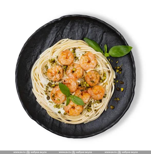 Спагетти с креветками и кремом из фисташек, TASTE OF, Уже готово , 275 г