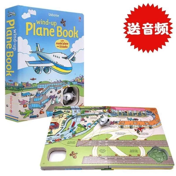 Печатная книга Usborne wind up bus train