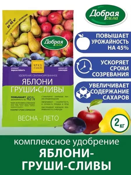Удобрение для яблонь груш плодовых деревьев весной
