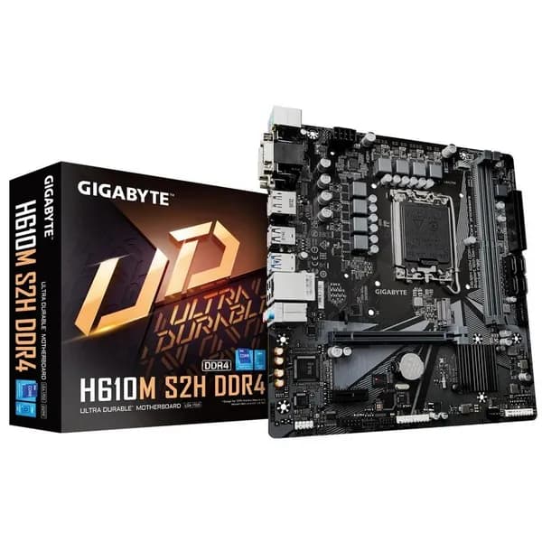 Материнская плата Gigabyte H610M S2H V3 DDR4, LGA1700, Intel H610, Micro-ATX, RTL (H610M S2H V3 DDR4)