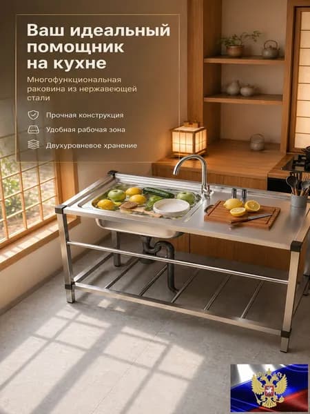 Садовая кухня,100х42х75см