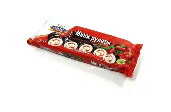 Мастер Десерта Мини рулеты с клубничным кремом,175 г