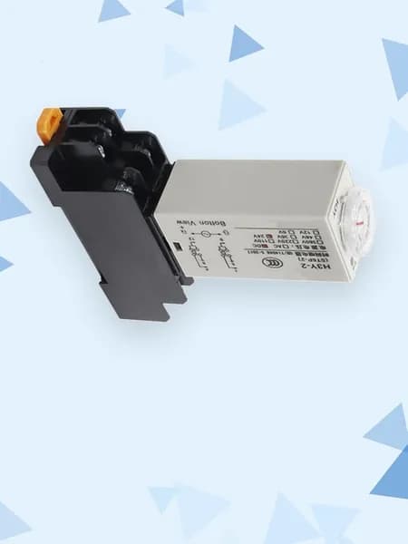 Реле времени с задержкой включения, поворотная ручка, с колодкой, 24V