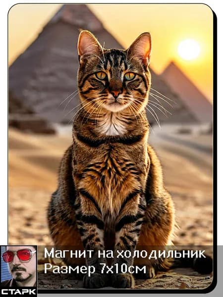 Магнит на холодильник, Кот в Египте