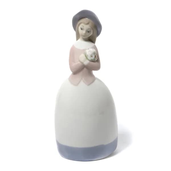 Фарфоровая фигура "Девочка в шляпе с букетом". Испания, Zaphir, 1975-1982 гг.