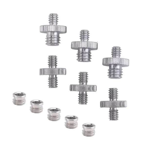 Адаптер резьбы 1/4"/3/8" для соединения камеры со штативом, моноподом и световой стойкой