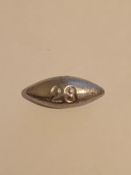 Грузило Оливка Скользящая 28,0 г. 7 шт.