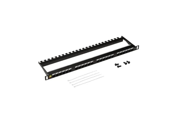 LANMASTER LAN-PPC24U5E Патч-панель компактная 24 порта, UTP, кат.5E, 0.5U