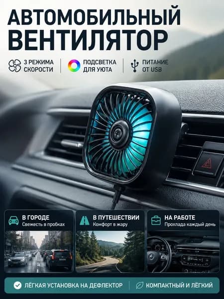 Вентилятор автомобильный, 2.5 Вт
