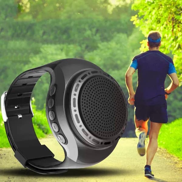 Беспроводная Bluetooth-колонка для велосипеда на запястье с подсветкой