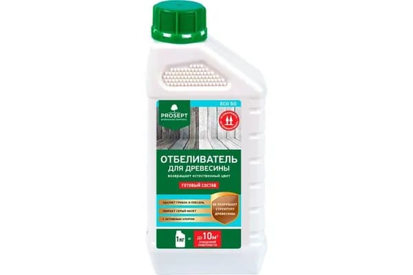 PROSEPT Отбеливатель для древесины PROSEPT ECO/ Эко 50, готовый состав / 1 л