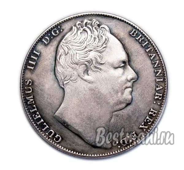 1 крона 1837 года Вильям IIII Великобритания