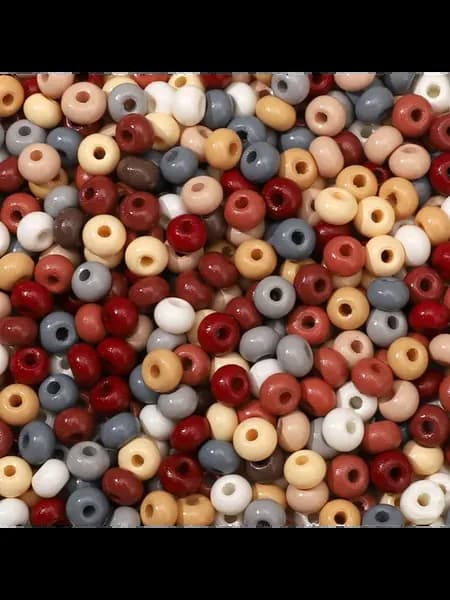 Стеклянные бусины 3 4 6 мм разноцветные 20г 6mm 85pcs