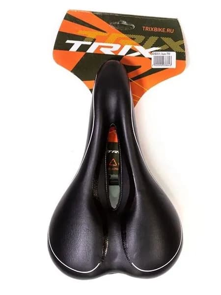 Седло TRIX спортивное 265х165 мм, с вентиляцией, черное