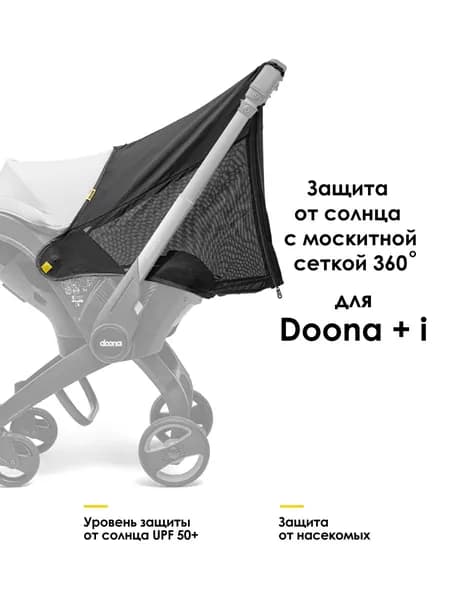 Защита от солнца c москитной сеткой Doona 360 Protection