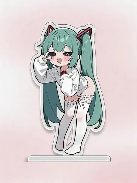 Акриловый стенд Hatsune Miku (Версия Uno), аниме-фигурка для стола, подарок для фанатов