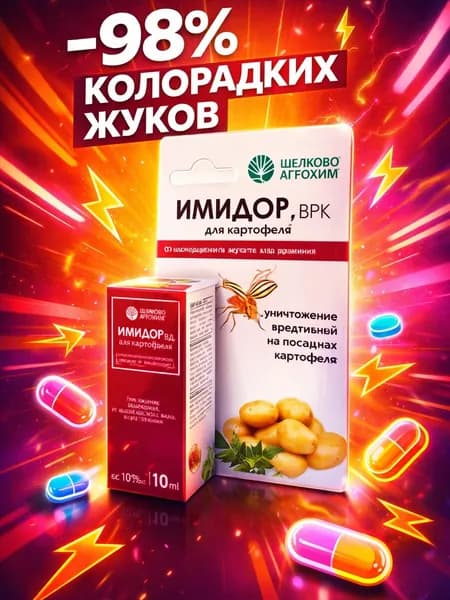 Отрава от колорадского жука на картофеле