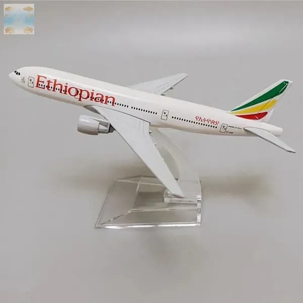 Металлическая Модель Самолета Боинг 777, Эфиопских Авиалиний Ethiopian Airlines B777