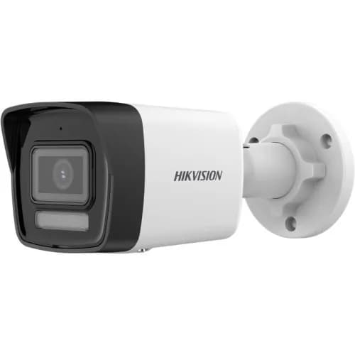 IP-камера HIKVISION DS-2CD1023G2-LIUF, 2 Мпикс, объектив 2,8 мм, H265, ночное видение 30 м, гибридная подсветка, слот для SD-карты, встроенный микрофон, PoE, цилиндрическая форма.