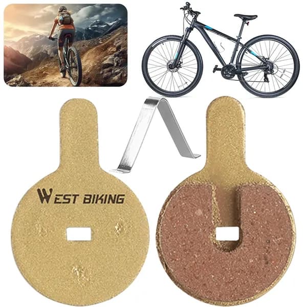 Тормозные колодки WEST BIKING для велосипеда, металлические, 33,5 22,5 мм