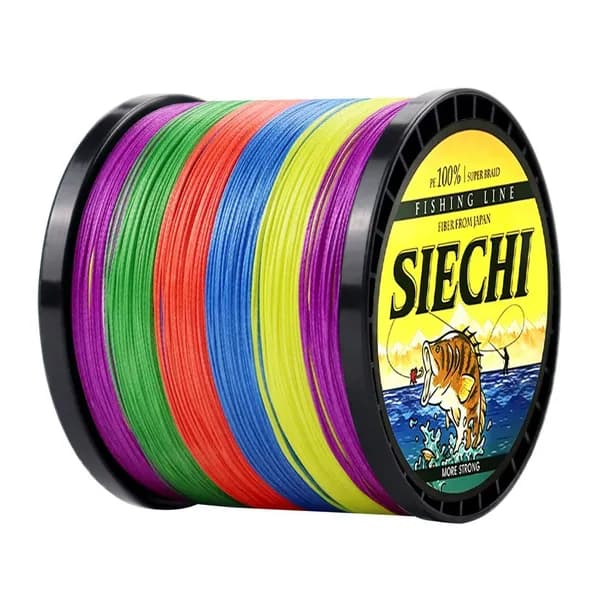 SIECHI, плетёная леска PE X4, 300 м, 500 м, для рыбалки и спиннинга