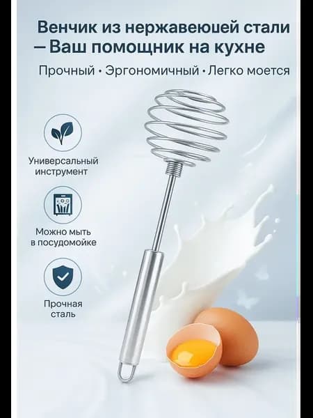 Венчик для взбивания яиц и других жидкостей