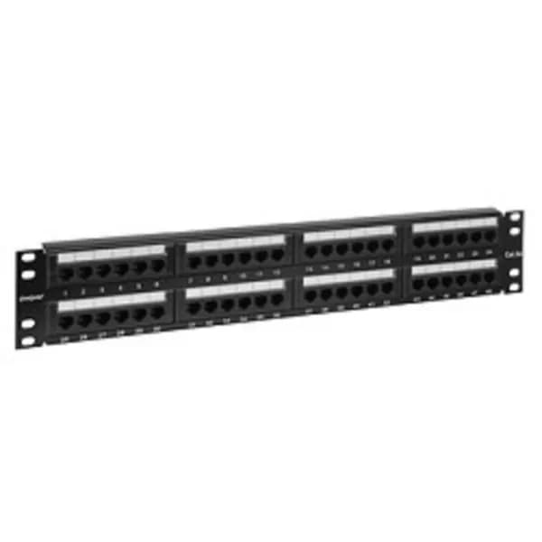 Exegate EX256753RUS Патч-панель UTP 19" 48 port кат.5e Exegate разъём KRONE&110 (dual IDC), 2U. Товар уцененный