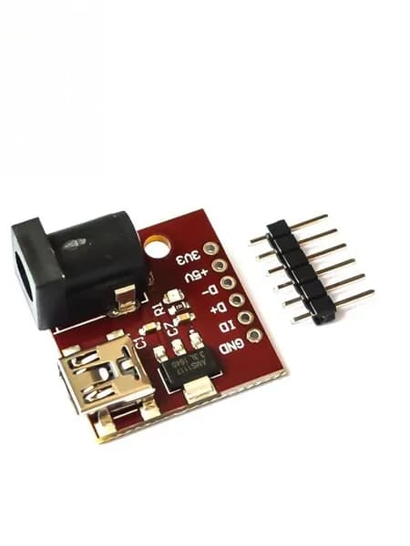 Интерфейс питания MINI USB 5V AMS1117 3.3V DC