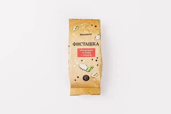 Фисташка обжаренная соленая с перцем, 60 г
