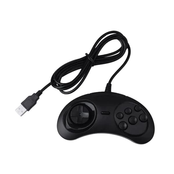 (Y E B -Геймпад Проводной 6-клавишный Usb игровой контроллер Джойстик Назначение / Pc 2 Y1301 Drive Черный пластик