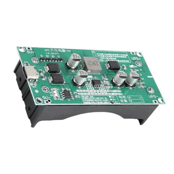 Модуль зарядного устройства type-c 15W 3A для аккумуляторов 18650, dc-dc повышающий преобразователь / быстрая зарядка, ups 12V.