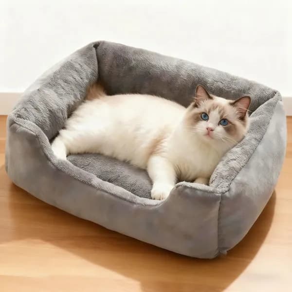 Эксклюзивный утепленный домик с мягким матрасом и лежанкой для сна котят, щенков и взрослых питомцев#Тедди