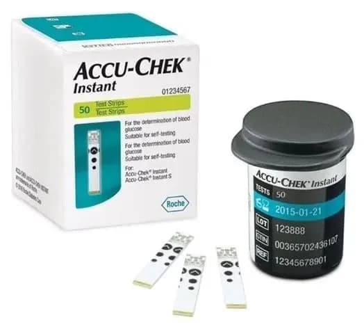 Тест-полоски "Акку-Чек Инстант" (Accu-Chek Instant), 50 штук срок годности 07.2026