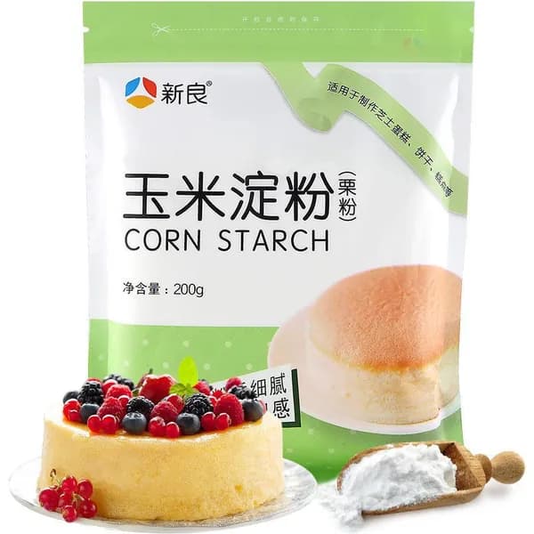 Кукурузный крахмал для выпечки и кулинарии, мука для загущения, основа для десертов и снежков