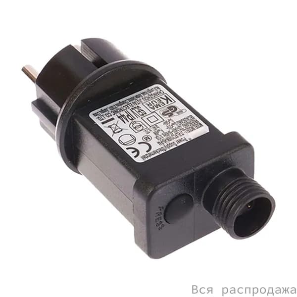 Адаптер для гирлянд 6W, трансформатор 24V, влагозащита