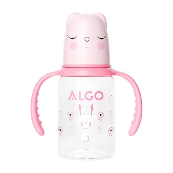 Детская бутылочка ALGO 120 мл с ручкой, PC