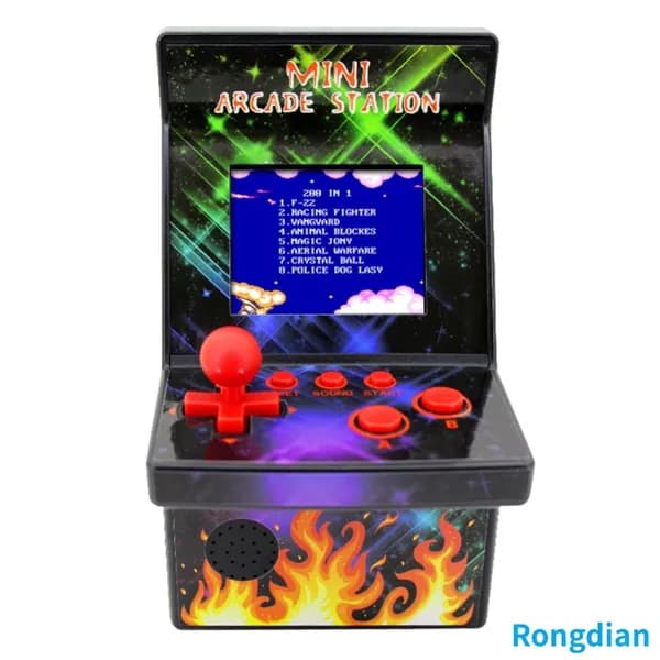 Мини-игровой консоль с 200 классическими играми и 2,5-дюймовым цветным TFT-экраном