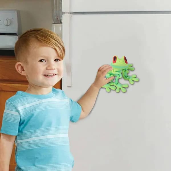 3D магнит-лягушка для холодильника, 12 см, с подвижными элементами