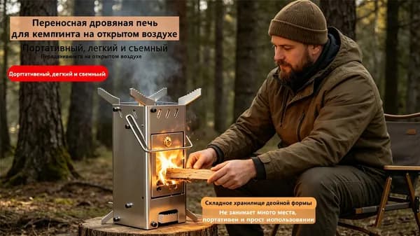 Печь-камин Напольная установка